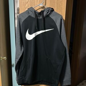 Nike Black and Gray Men’s Hoodie